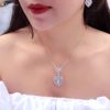 Mặt dây đính Kim cương Moissanite - P3251