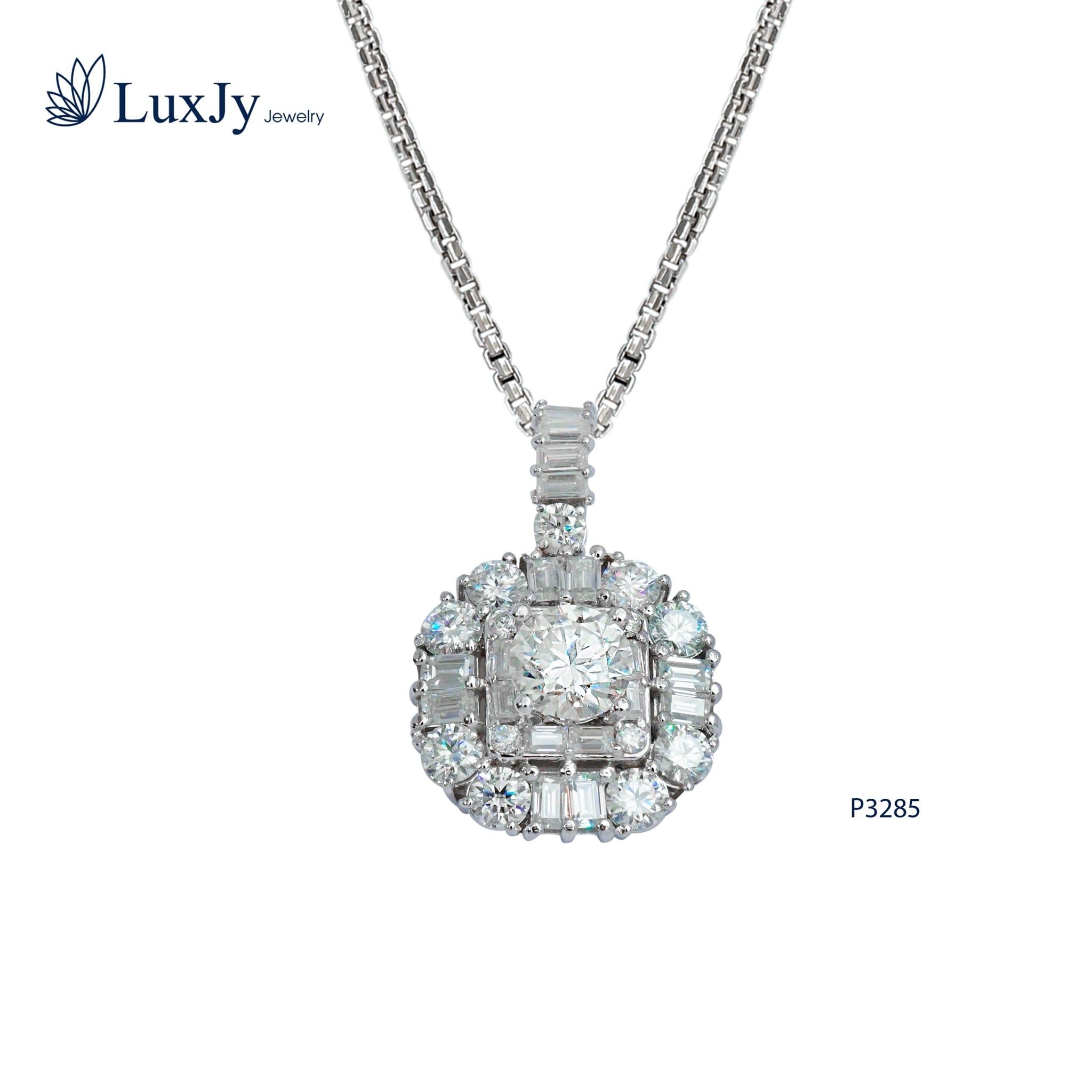 Mặt dây nữ đính Kim cương Moissanite - P3285