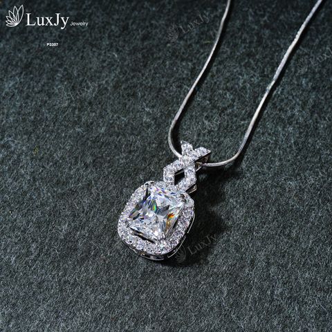  Mặt dây đính Kim cương Moissanite - P3307 