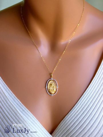  Mặt dây chuyền Thánh giá đính đá cao cấp - PT1022 