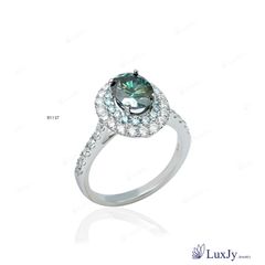 Nhẫn nữ đính Kim cương Moissanite - R1137