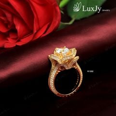 Nhẫn nữ đính Kim cương Moissanite - R1202