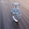 Nhẫn nữ đính Kim cương Moissanite - R1203