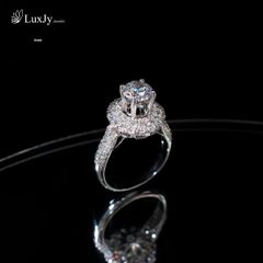 Nhẫn nữ đính Kim cương Moissanite - R1206
