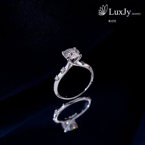  Nhẫn nữ đính Kim cương Moissanite - R1232 