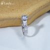 Nhẫn nữ đính Kim cương Moissanite - R1257