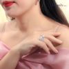 Nhẫn nữ không viên chủ đính đá cao cấp - R3244
