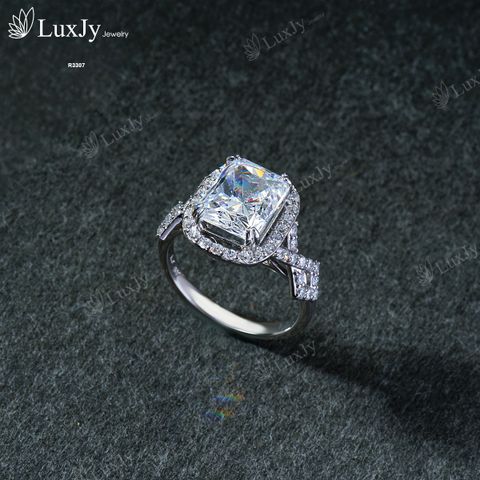  Nhẫn nữ đính Kim cương Moissanite - R3307 