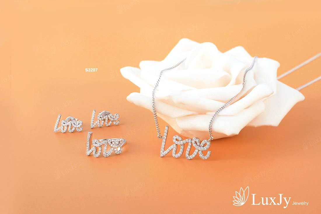 Bộ trang sức nữ đính đá cao cấp - S3207