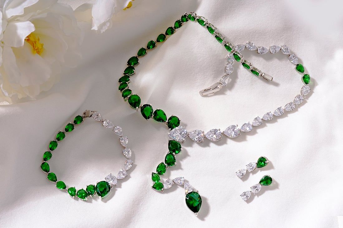 Bộ trang sức đính đá cao cấp - S3260