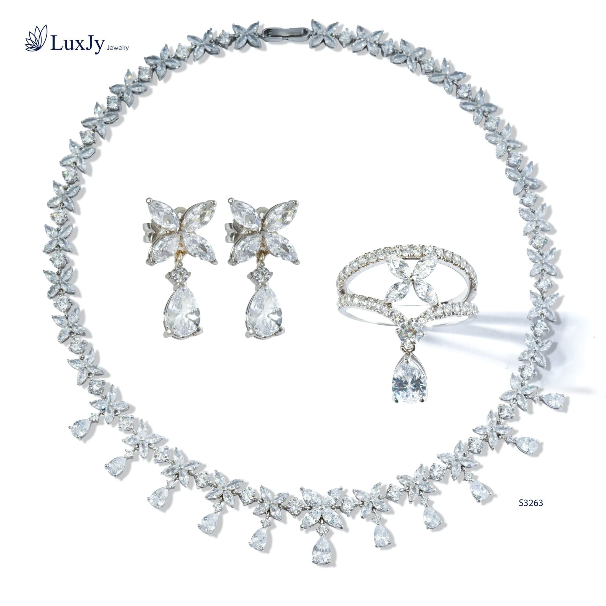 Bộ trang sức đính đá cao cấp - S3263