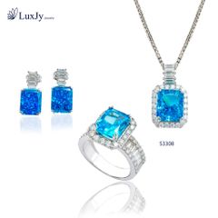 Bộ trang sức đính đá màu - S3308