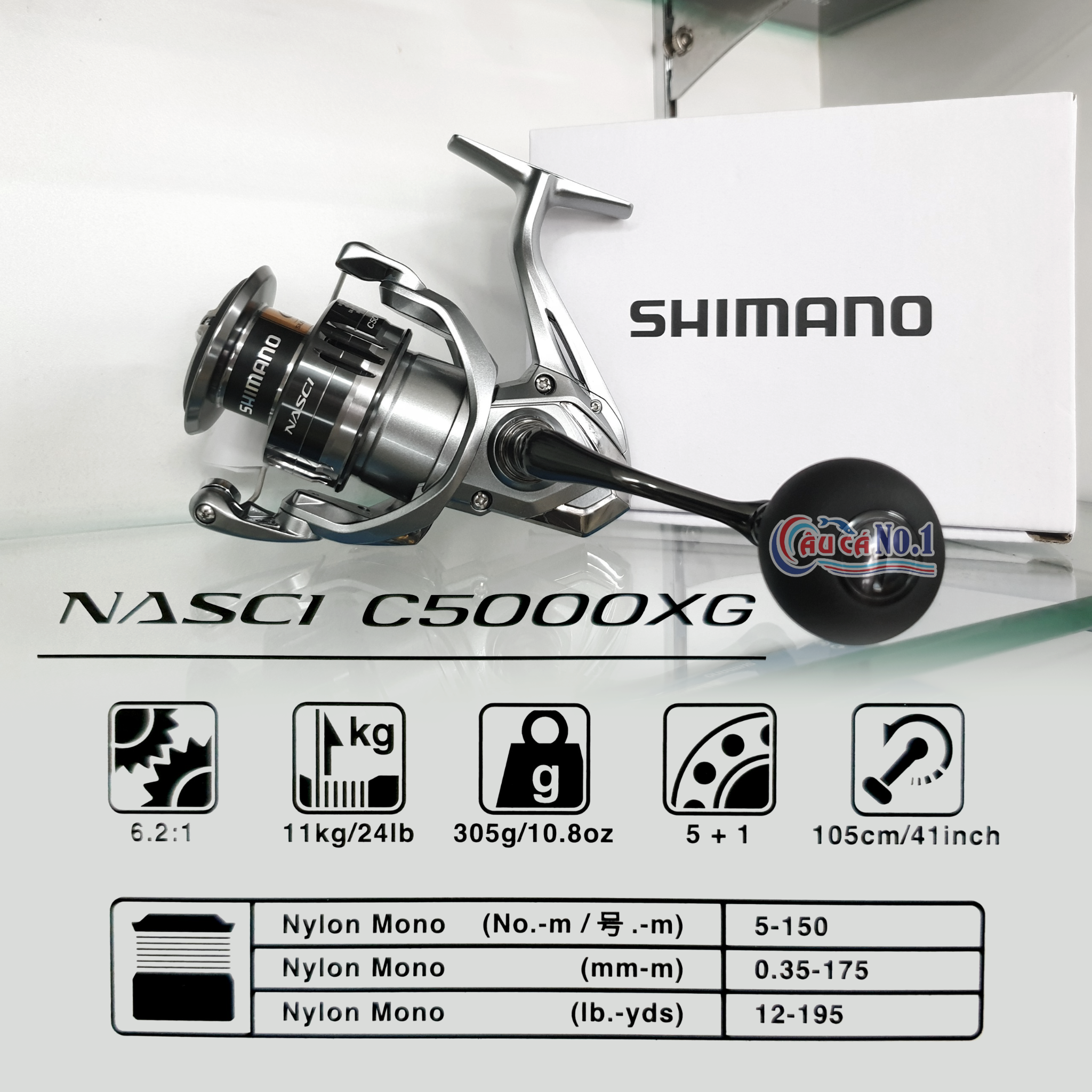Máy câu Shimano 2021 NASCI C5000XG – Cửa hàng câu cá An Sương