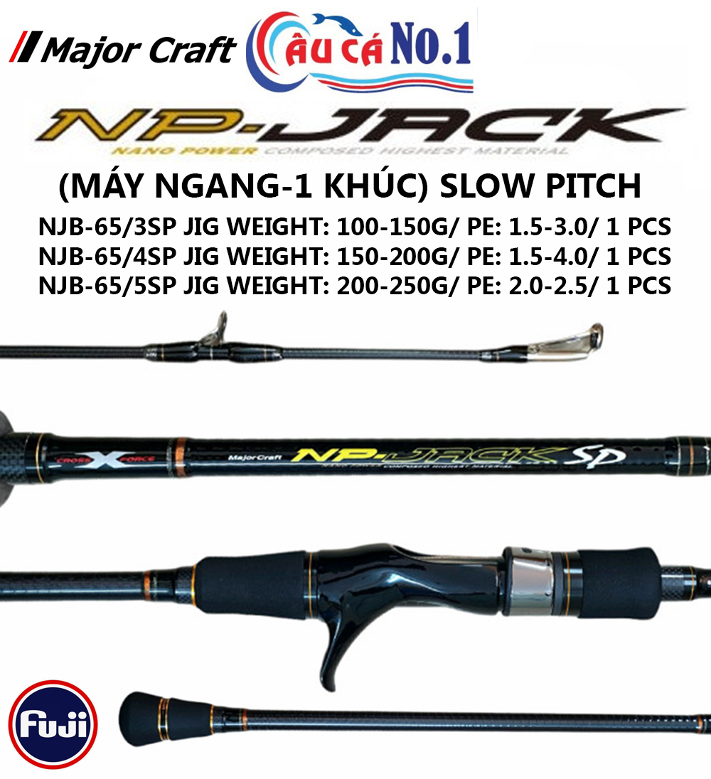 Sale Major Craft NP Jack Series Baitcast Rod NJB 65/3 SP