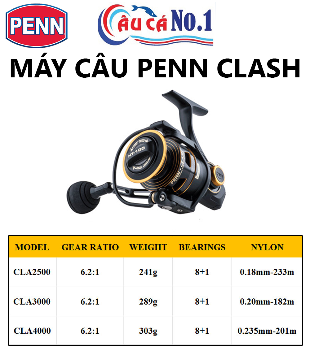 Penn Clash II Spinning Reel 3000 6.2:1 | CLAII3000