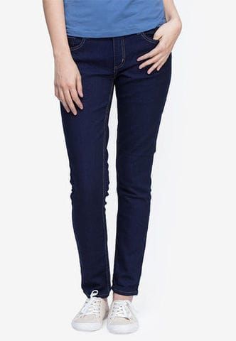 Quần jeans skinny Gioven Kelvin ống đứng màu xanh mực