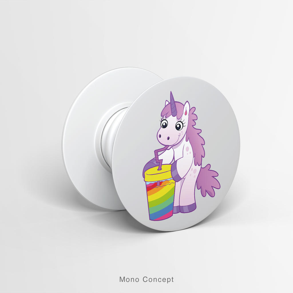 FUNNY UNICORN - DRINKING COFFEE