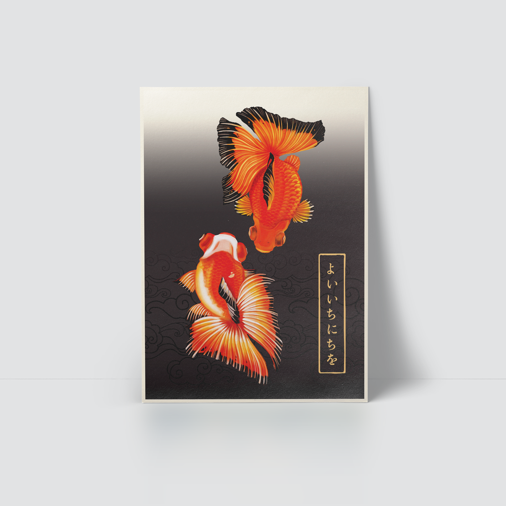 GOLD FISH - TWO BUTTERFLY TAIL