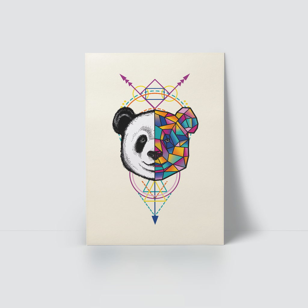 WILD ANIMAL IN POLYGON - PANDA