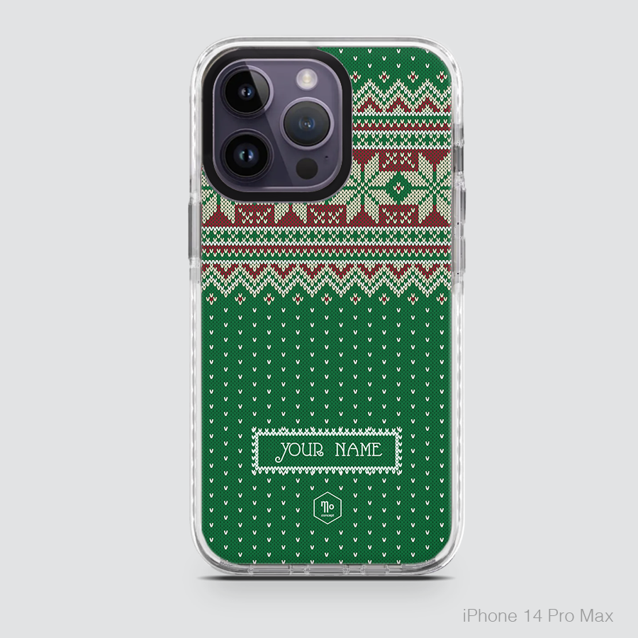 MERRY CHRISTMAS - GREEN WOOL