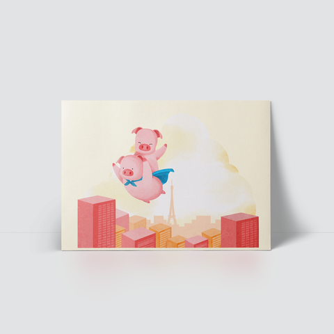 PIG COUPLE - FLYING