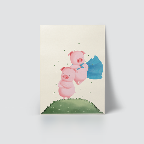 PIG COUPLE - SUPER HERO