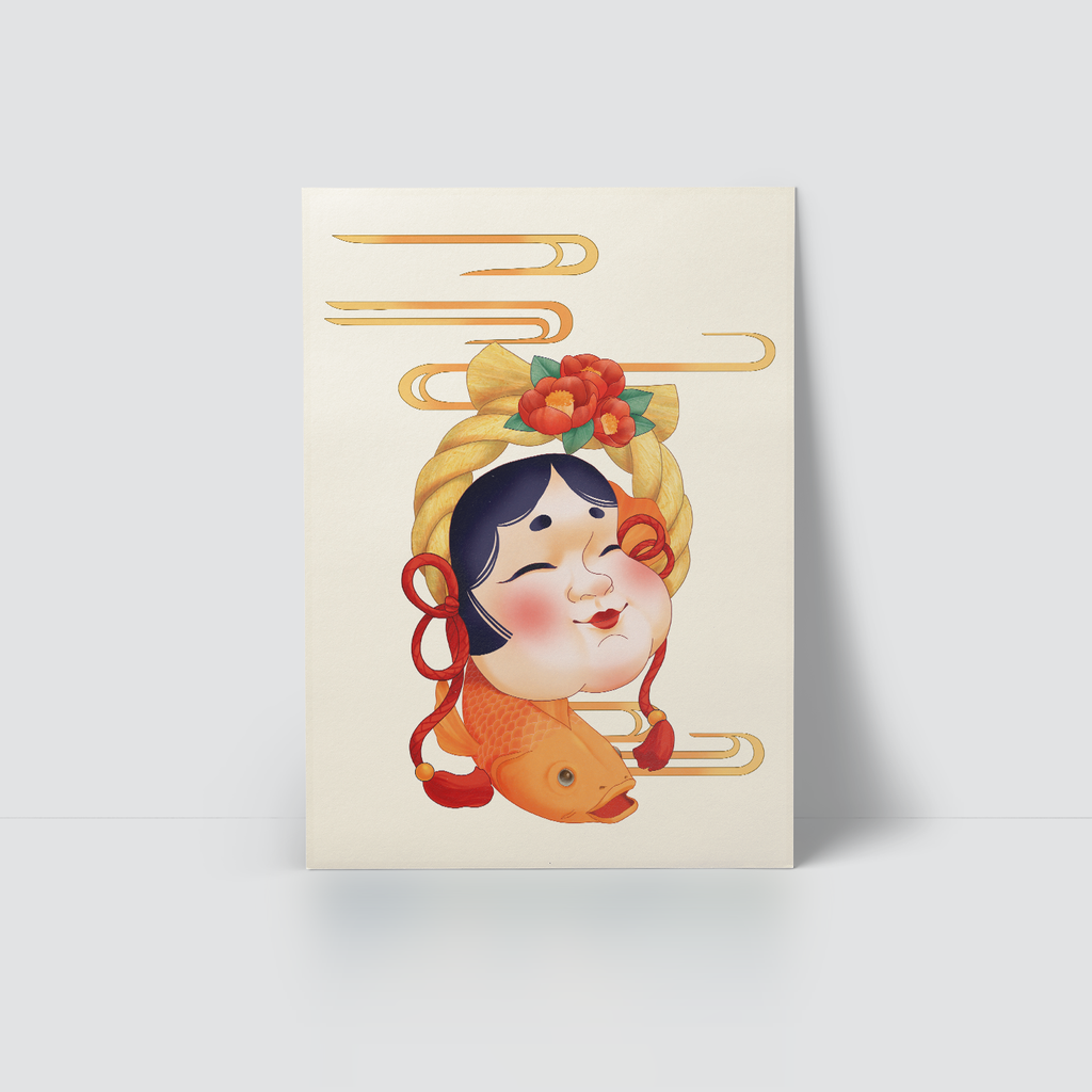 JAPANESE MASK - OKAME