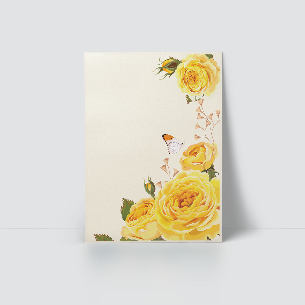 IT'S FEMININE IT'S ROSE - YELLOW ROSES