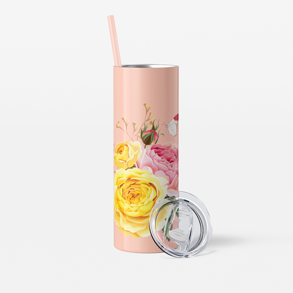 IT'S FEMININE IT'S ROSE - PINK & YELLOW ROSES