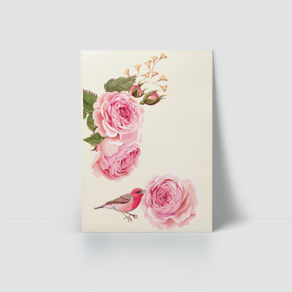 IT'S FEMININE IT'S ROSE - PINK BIRD