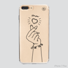 LOVELY MESSAGE - FINGER HEART (L)