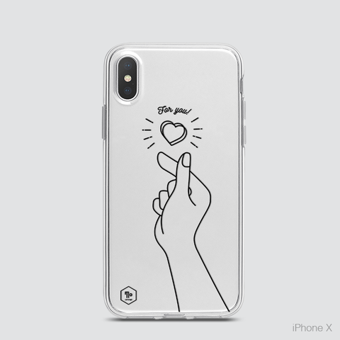 LOVELY MESSAGE - FINGER HEART (R)
