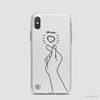 LOVELY MESSAGE - FINGER HEART (R)