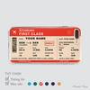 COLORFUL BOARDING PASS - EMIRATES AIRLINES