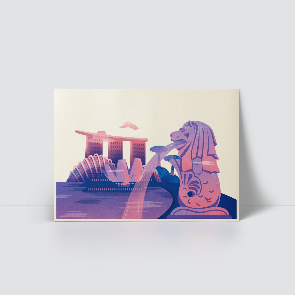 COLORFUL BOARDING PASS - SINGAPORE