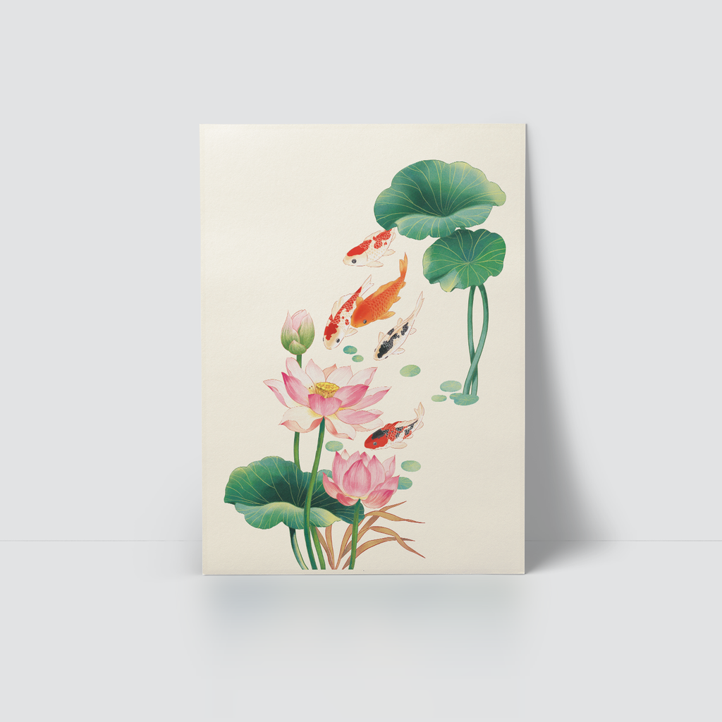 AN LIÊN - CÁ KOI DƯỚI SEN