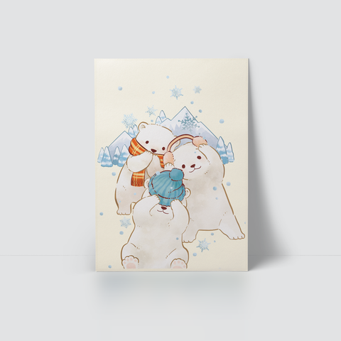 ADORABLE WISE TRIO - WHITE BEAR