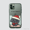 PETS - BLACK POODLE & RED HAT