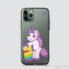 FUNNY UNICORN - DRINKING COFFEE
