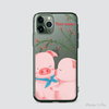 PIG COUPLE - KISSING