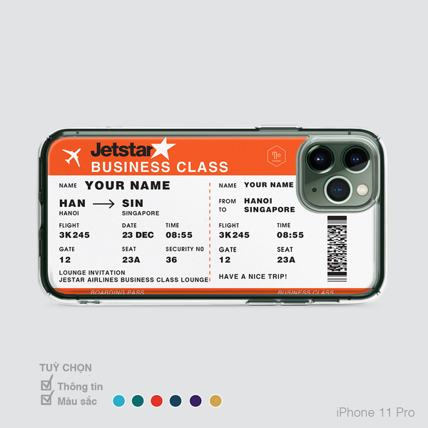 COLORFUL BOARDING PASS JETSTAR AIRLINES Mono Concept