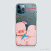 PIG COUPLE - KISSING