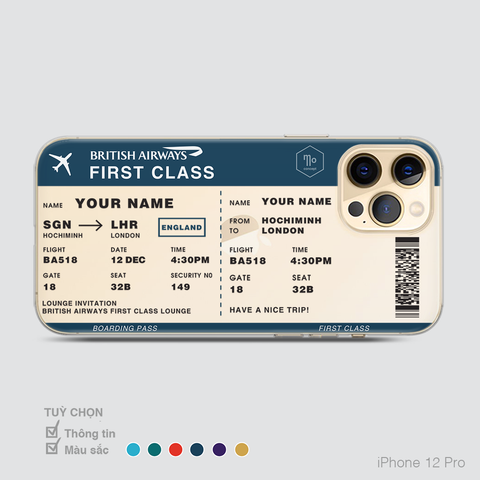COLORFUL BOARDING PASS - BRITISH AIRWAYS