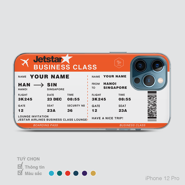 COLORFUL BOARDING PASS JETSTAR AIRLINES Mono Concept