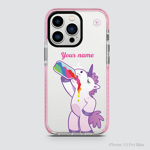FUNNY UNICORN - DRINKING BEER