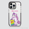FUNNY UNICORN - DRINKING COFFEE