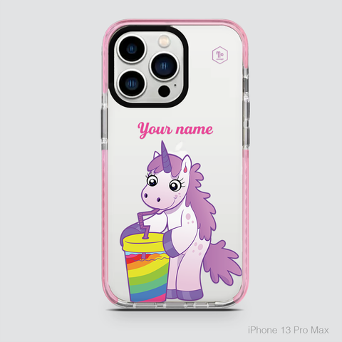 FUNNY UNICORN - DRINKING COFFEE