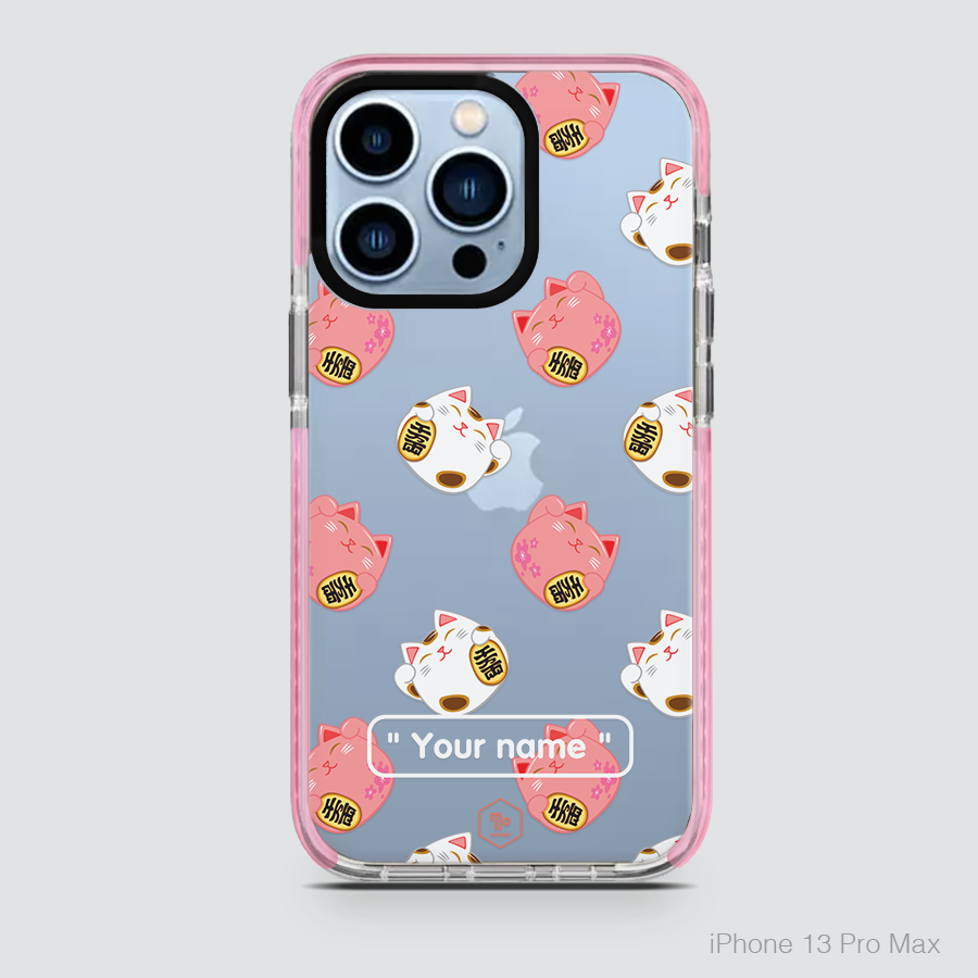 MANEKI NEKO - PATTERNS (PINK & WHITE)
