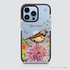 BIRDS AND FLOWER (PURPLE)