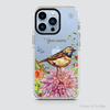 BIRDS AND FLOWER (PURPLE)